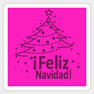 feliz navidad - christmas tree Magnet